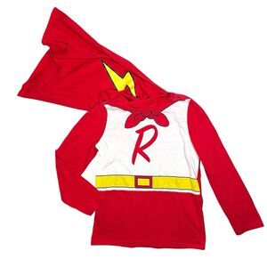 Ryan’s World Boys Size 10 Superhero Long Sleeve Pajama Shirt with Cape Sleepwear